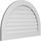 Ekena Millwork Round Top Surface Mount PVC Gable Vent: Functional, w/ 3-1/2"W x 1"P Standard Frame, 40"W x 26"H GVPRT40X2601SF - alternate 3